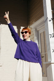 Iris Rollneck Pullover - Viola