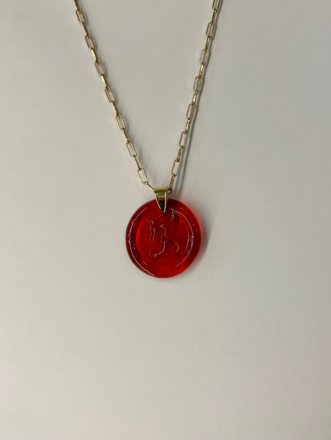 Zodiac Pendant Necklace - Garnet
