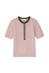 Cecilia Cashmere Henley - Forest/Ballet