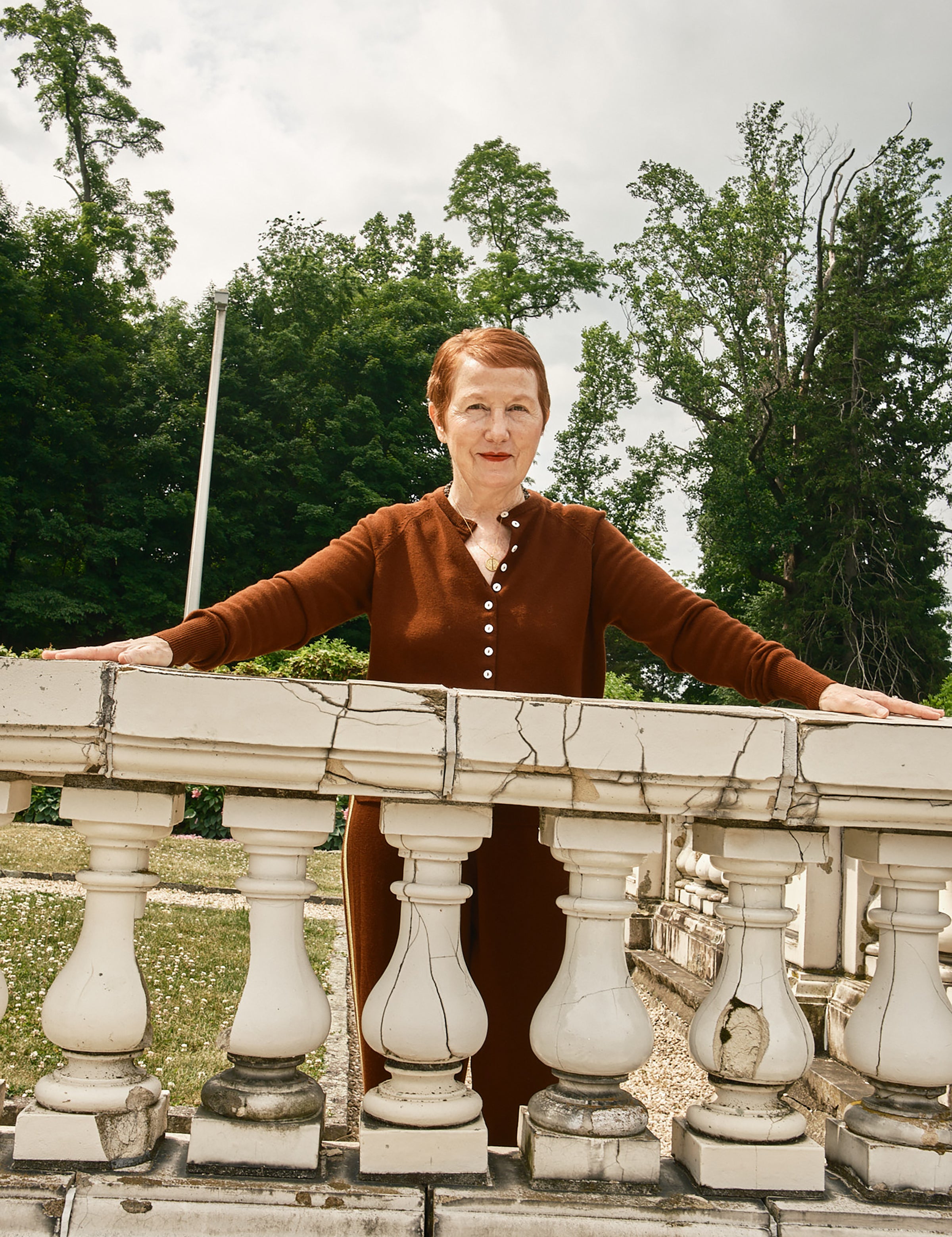 Clarence Merino Cardigan - Cognac, view 5