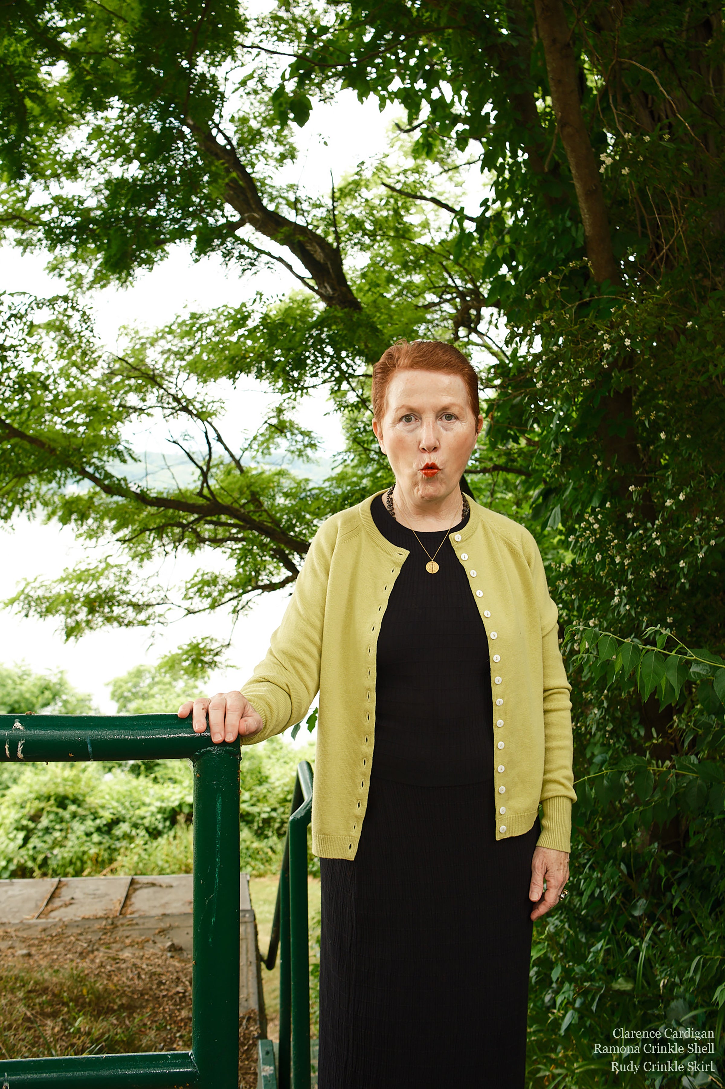 Clarence Merino Cardigan - Celery