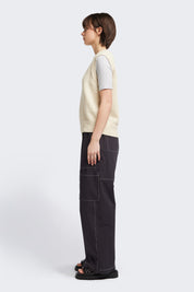 Picknicker Knit Vest - Ecru