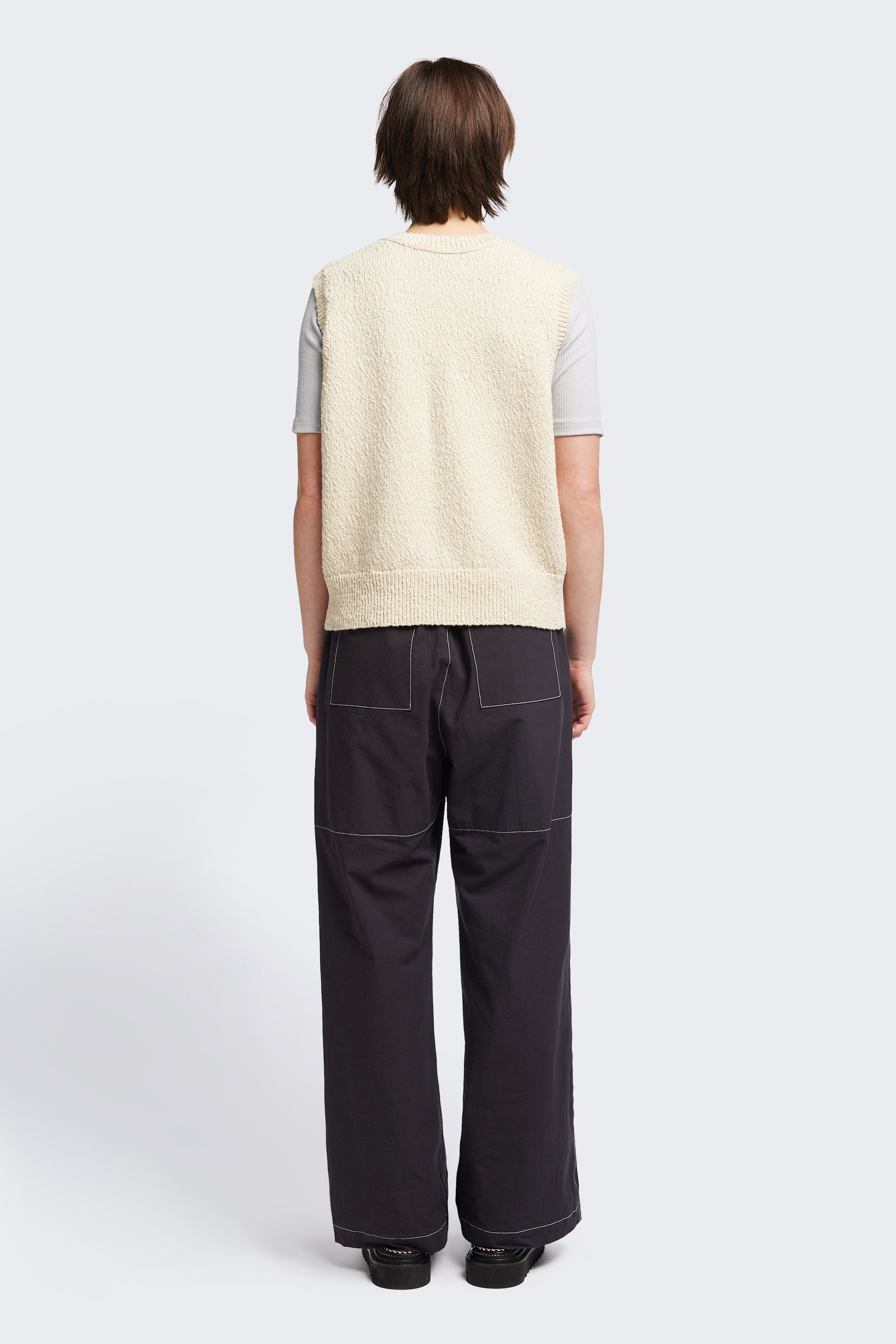 Picknicker Knit Vest - Ecru