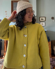 Shiloh Cotton Cardigan - Lemon