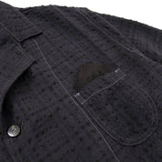 Dinner Jacket - Black Sesame Rayon