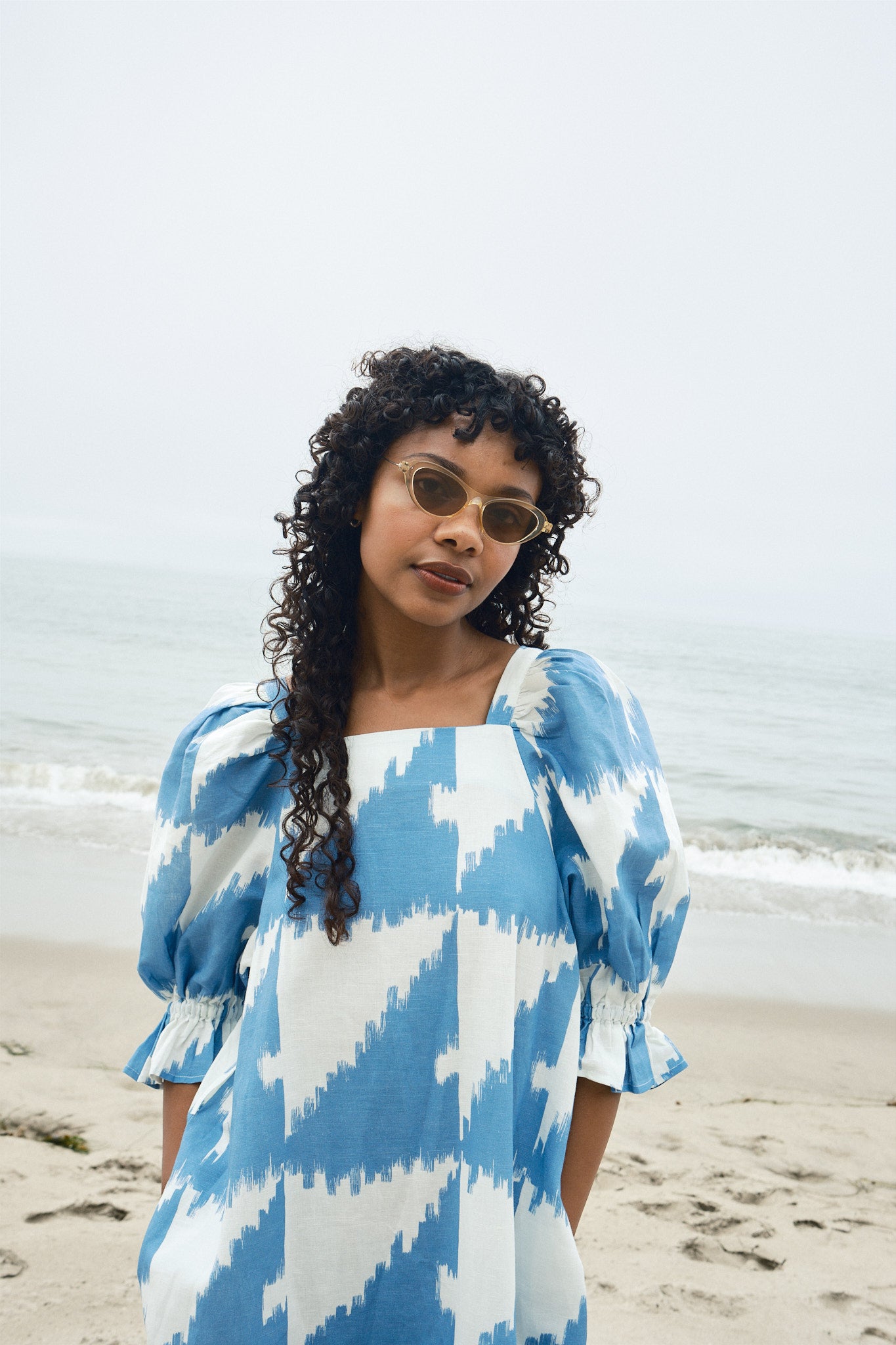 Zoom Dress - Houndstooth Marine