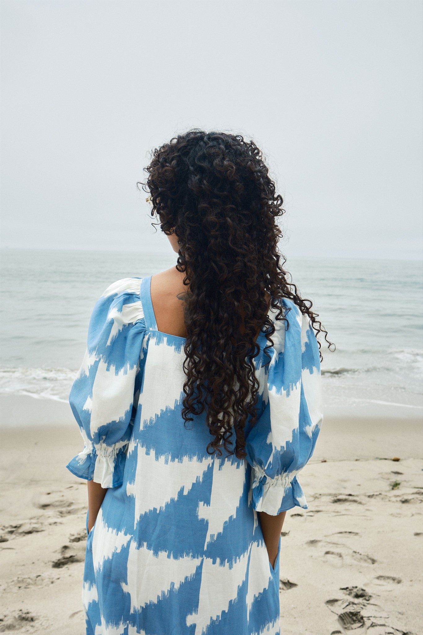 Zoom Dress - Houndstooth Marine