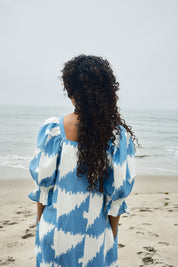 Zoom Dress - Houndstooth Marine