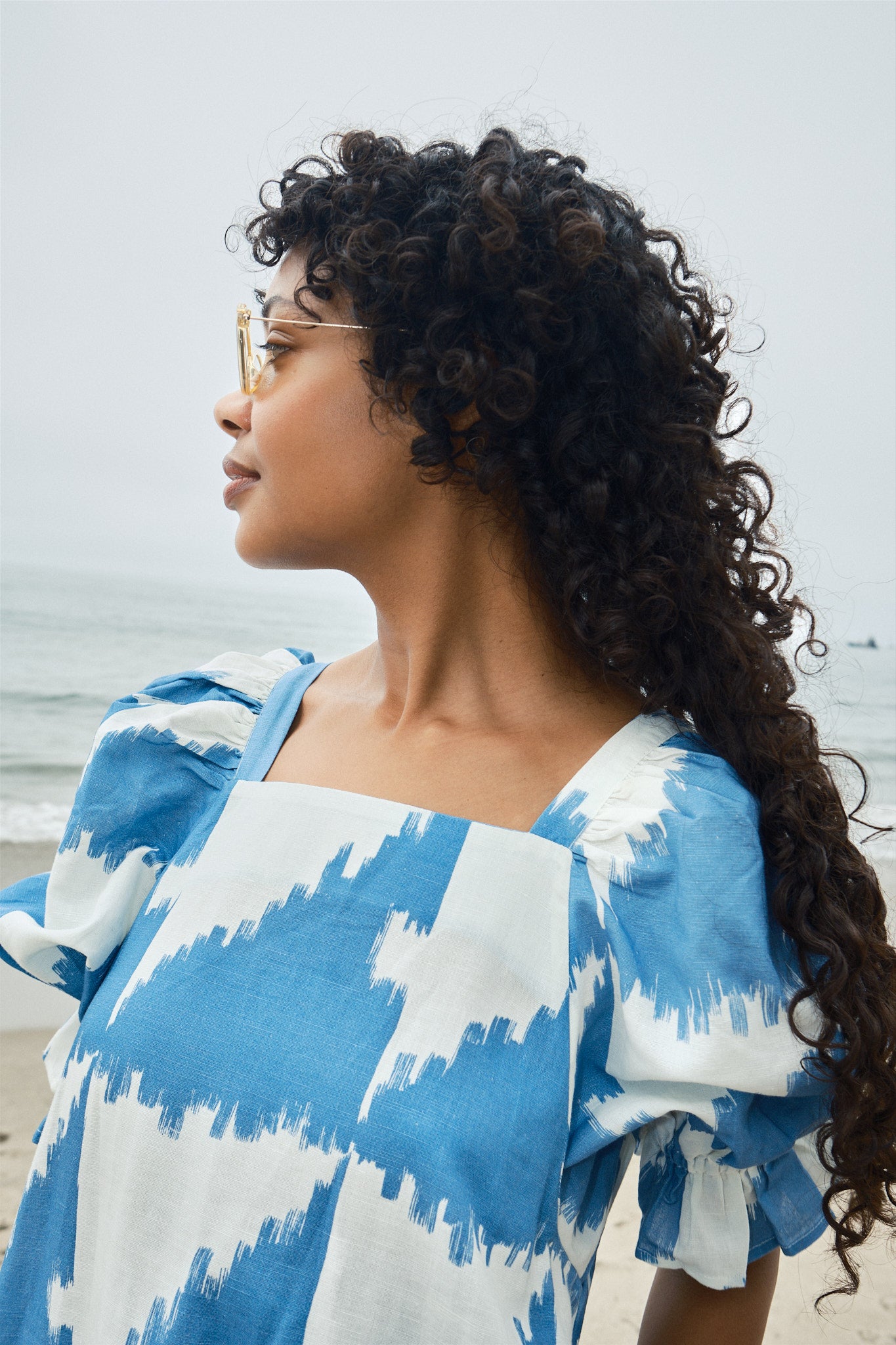 Zoom Dress - Houndstooth Marine
