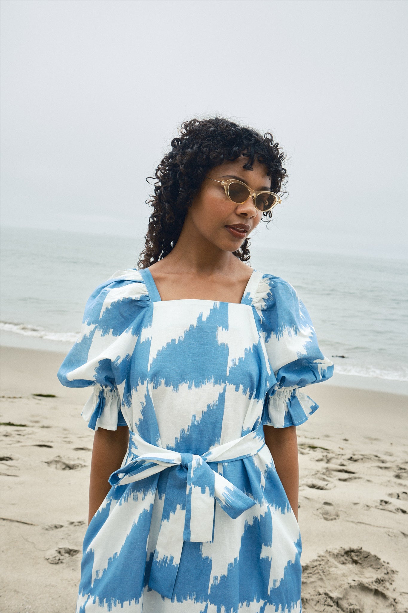 Zoom Dress - Houndstooth Marine