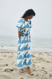 Zoom Dress - Houndstooth Marine