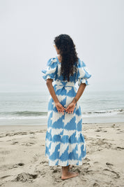 Zoom Dress - Houndstooth Marine