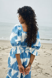 Zoom Dress - Houndstooth Marine