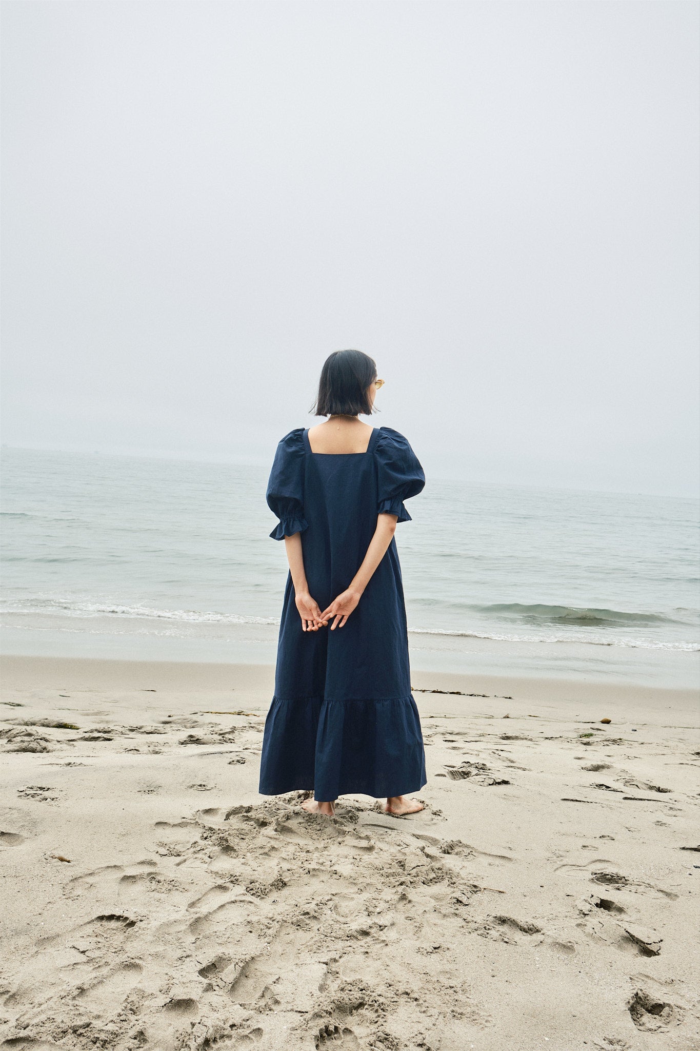 Zoom Dress Linen/Cotton - Midnight