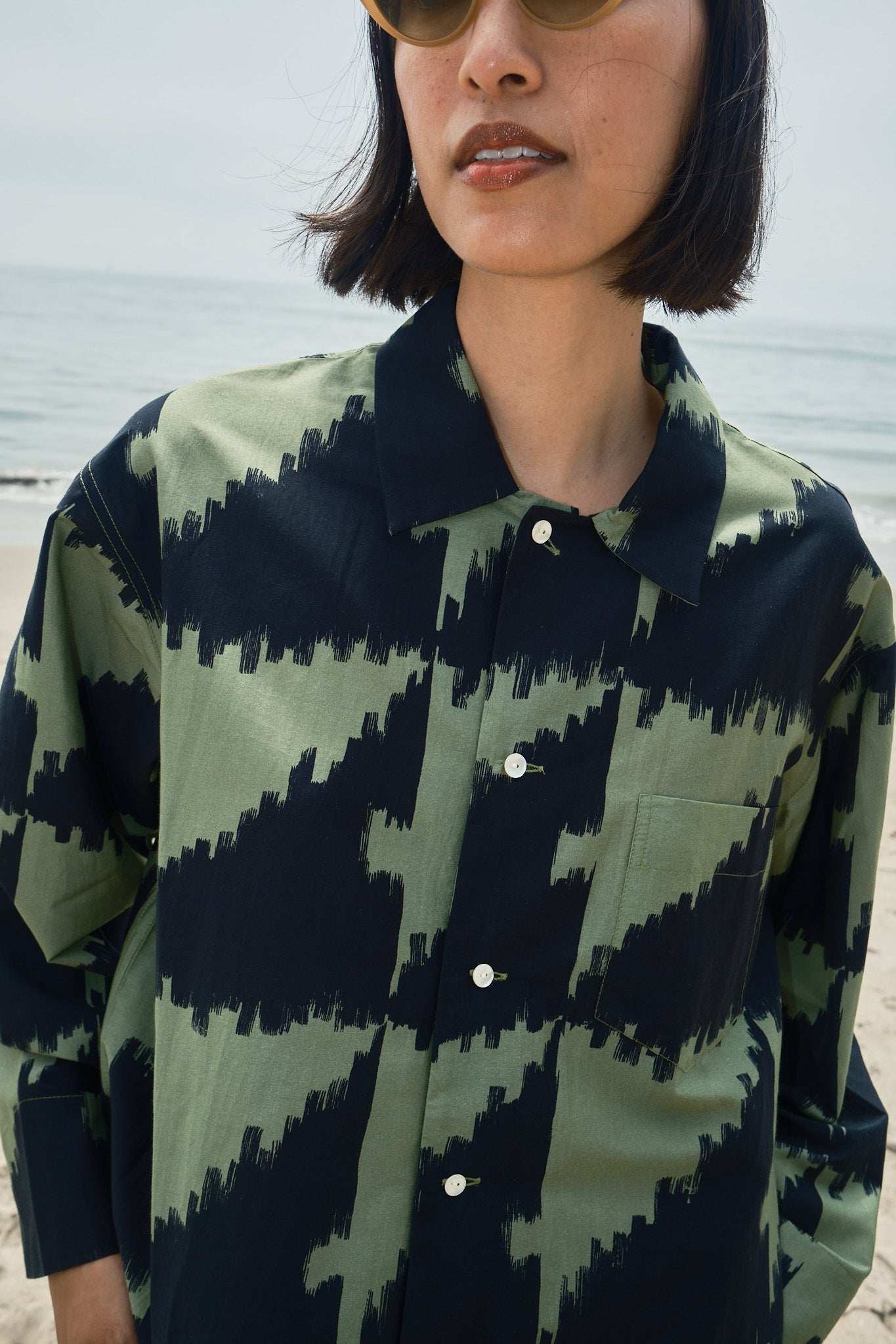 Silk - Houndstooth Green, view 5