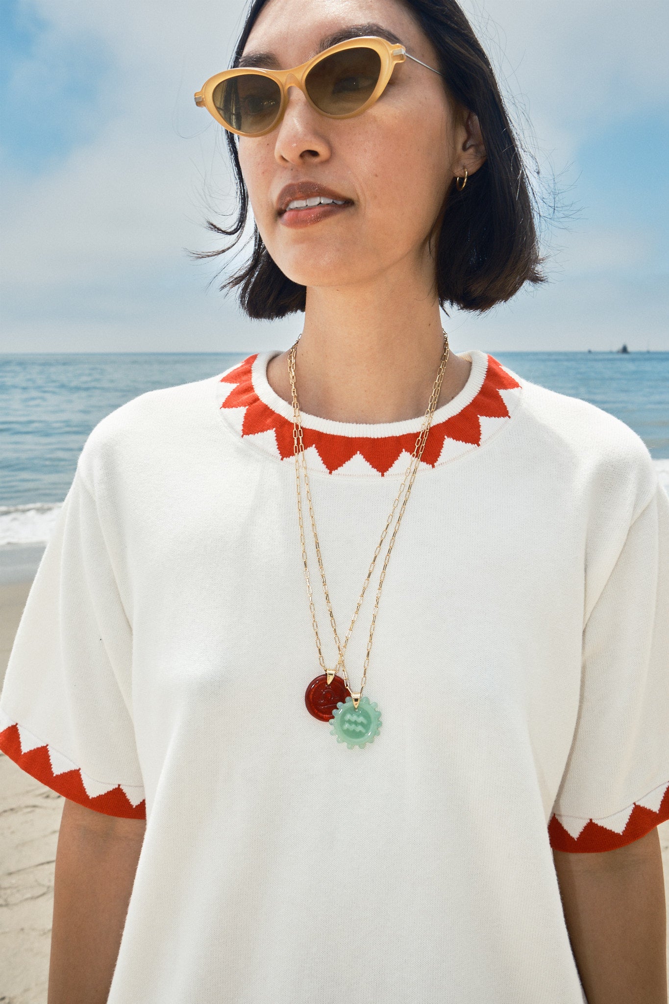 Zodiac Pendant Necklace - Garnet