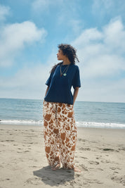 Sawyer Zig Zag Sweater Tee - Navy/Black