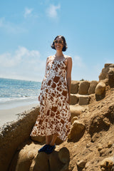 Menina Dress Cotton/Linen - Cow Print