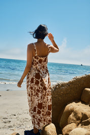 Menina Dress Cotton/Linen - Cow Print