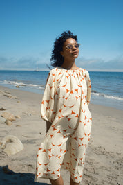 Ballad Dress - Fruit Bell Tomato/Cream