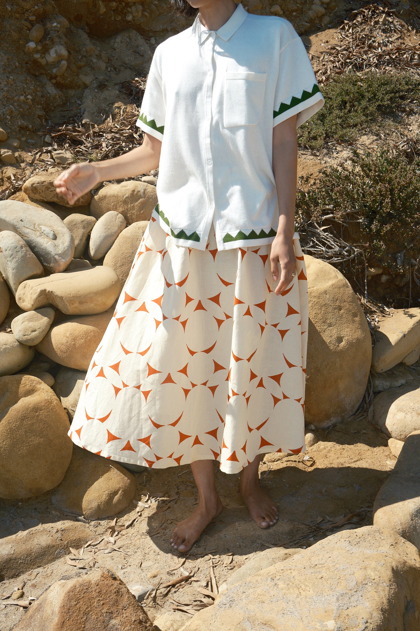 Play Skirt - Fruit Bell Tomato/Cream