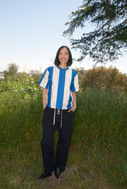 Lasso Lace Up Pant - Black Bull Denim
