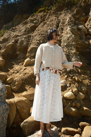 Mari Lace Skirt - White