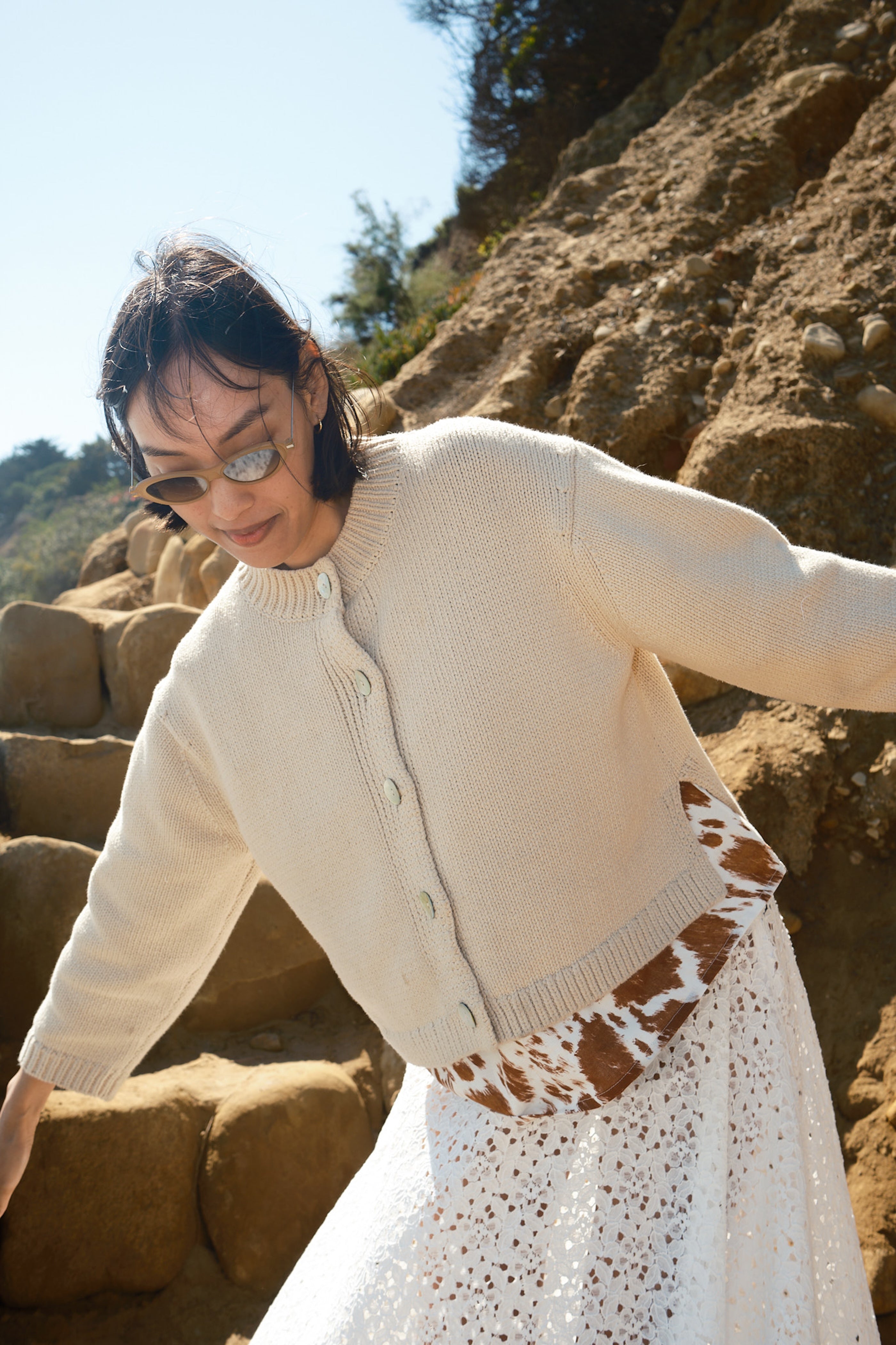 Shiloh Cotton Cardigan - Oatmeal