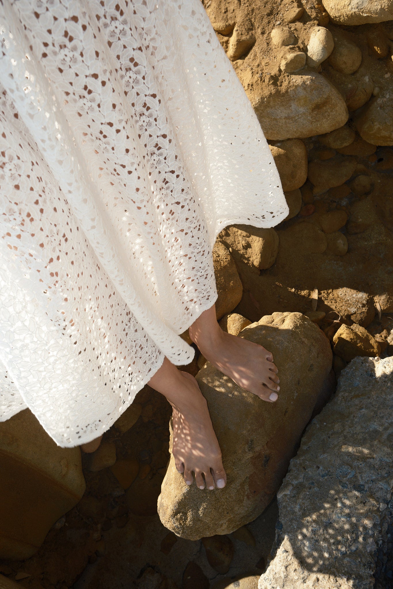 Mari Lace Skirt - White