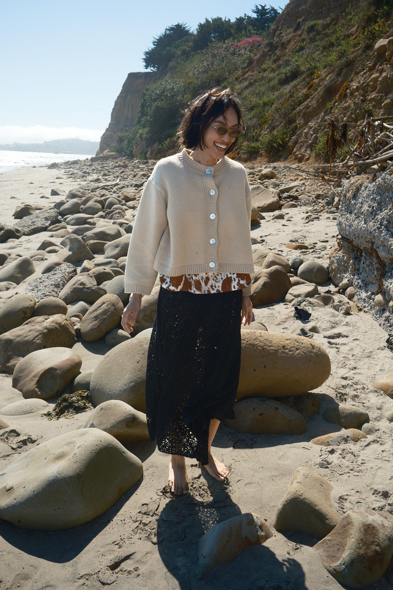 Mari Lace Skirt - Black