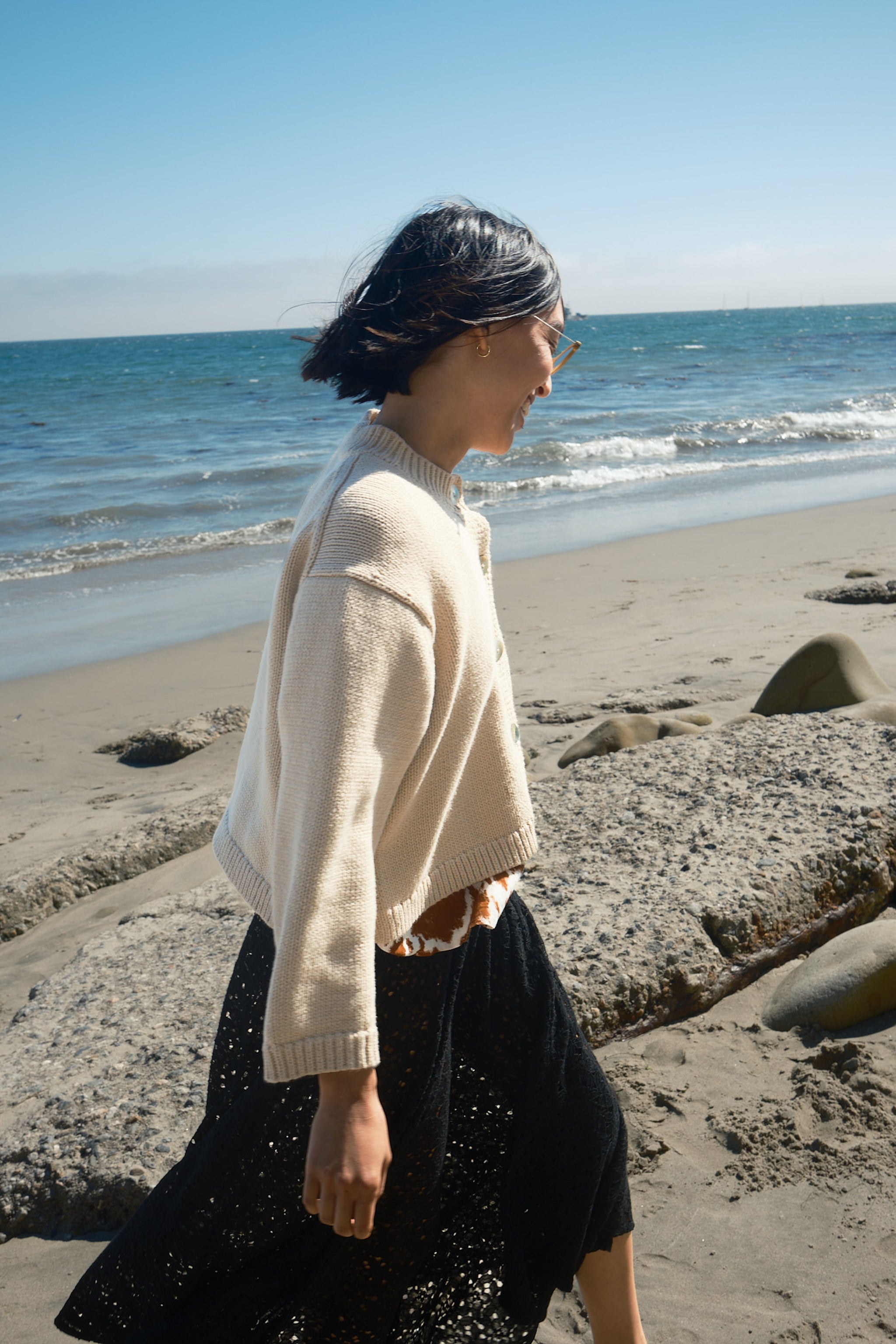 Shiloh Cotton Cardigan - Oatmeal – Nikki Chasin