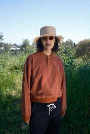 Noah Henley Sweatshirt - Terracotta