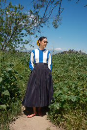 Puff Skirt, Black Moire