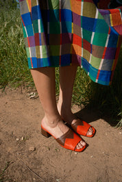 Piranha Slides - Brown/Tomato