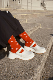 Sauntering Socks - Cherry Dot
