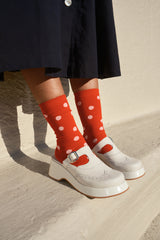 Sauntering Socks - Cherry Dot