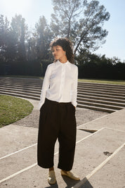 Knit Ruthie Buttondown - White