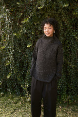 Silas Funnel Neck Pullover - Stone