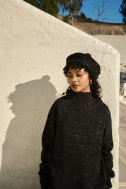 Pom Pom Beret - Stone