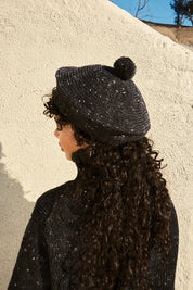 Pom Pom Beret - Stone