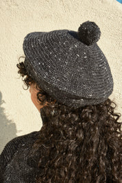 Pom Pom Beret - Stone