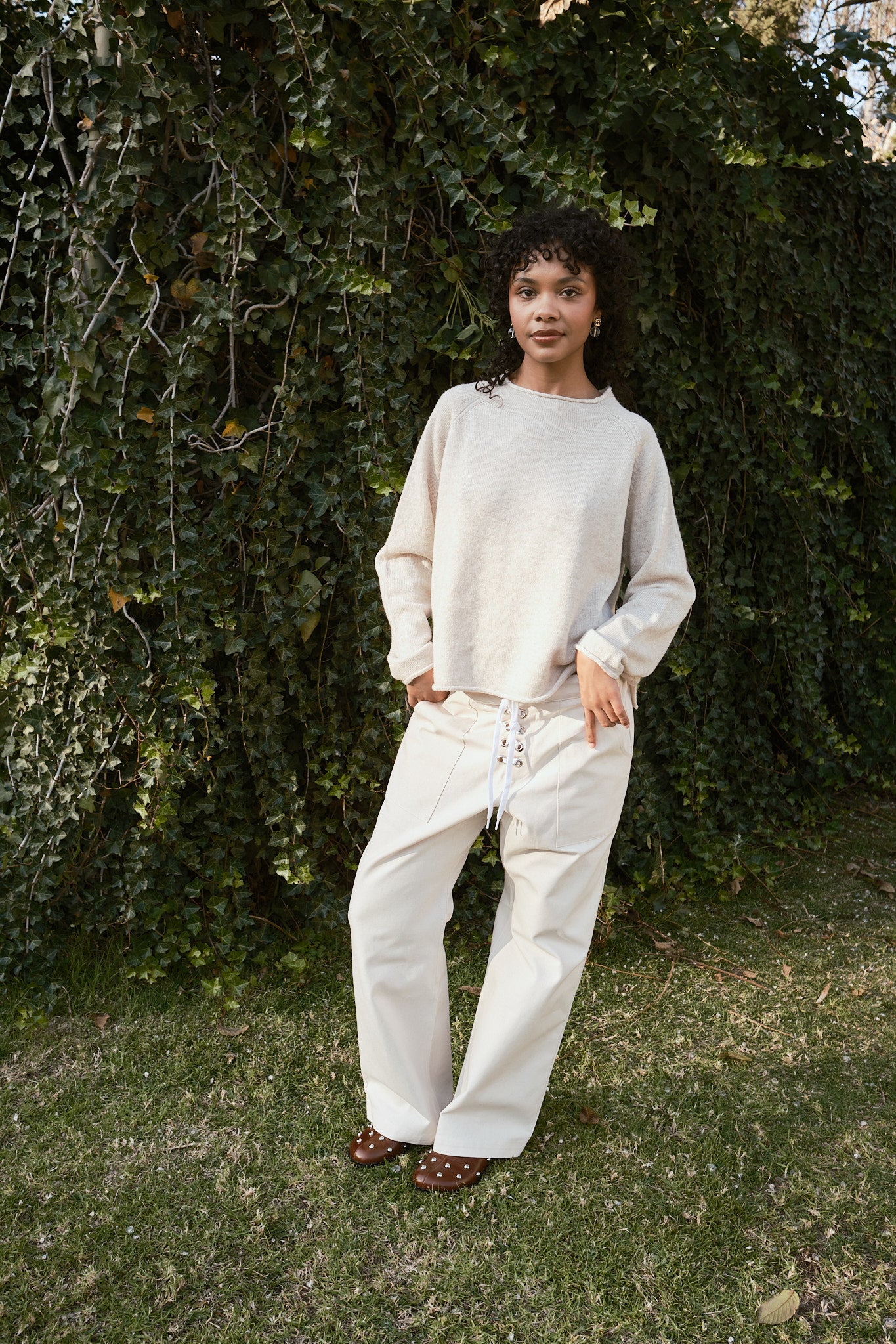 Cashmere Pullover - Parchment, view 5