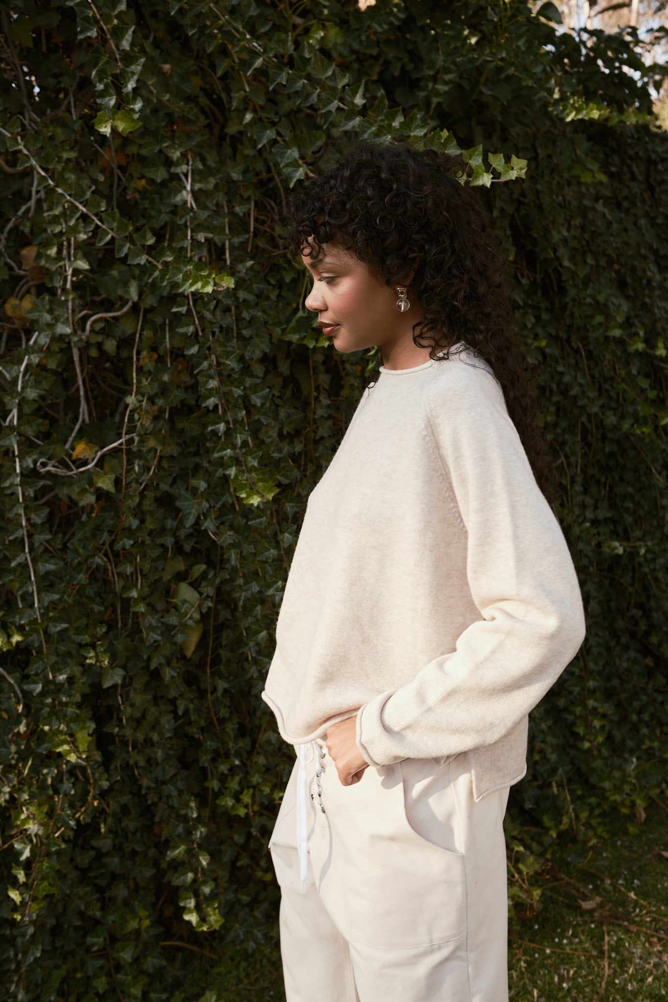 Iris Rollneck Pullover - Parchment