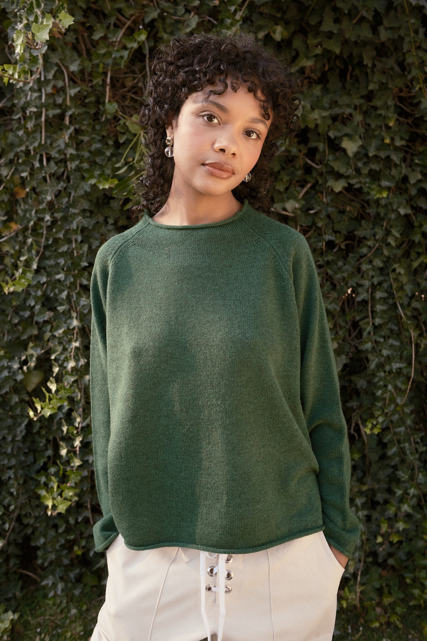 Iris Rollneck Pullover - Cedar
