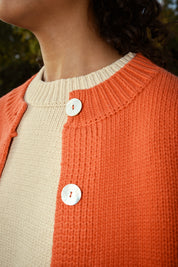 Shiloh Cotton Cardigan - Coral