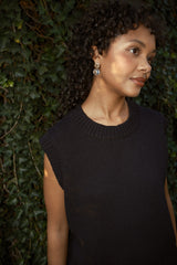 Shape Cotton Vest - Black