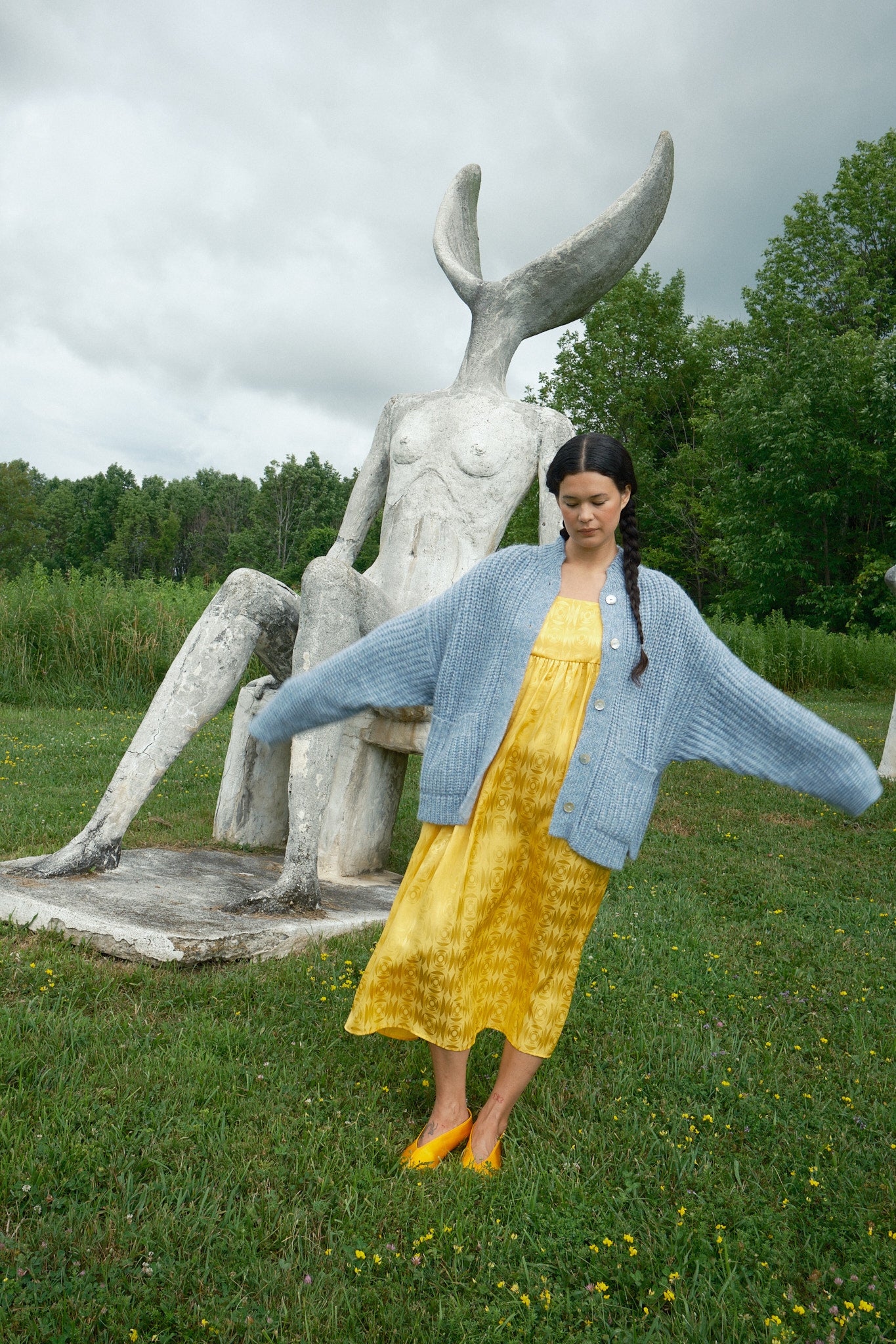 Sybil Ribbed Cardigan - Powder