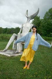 Sybil Ribbed Cardigan - Powder