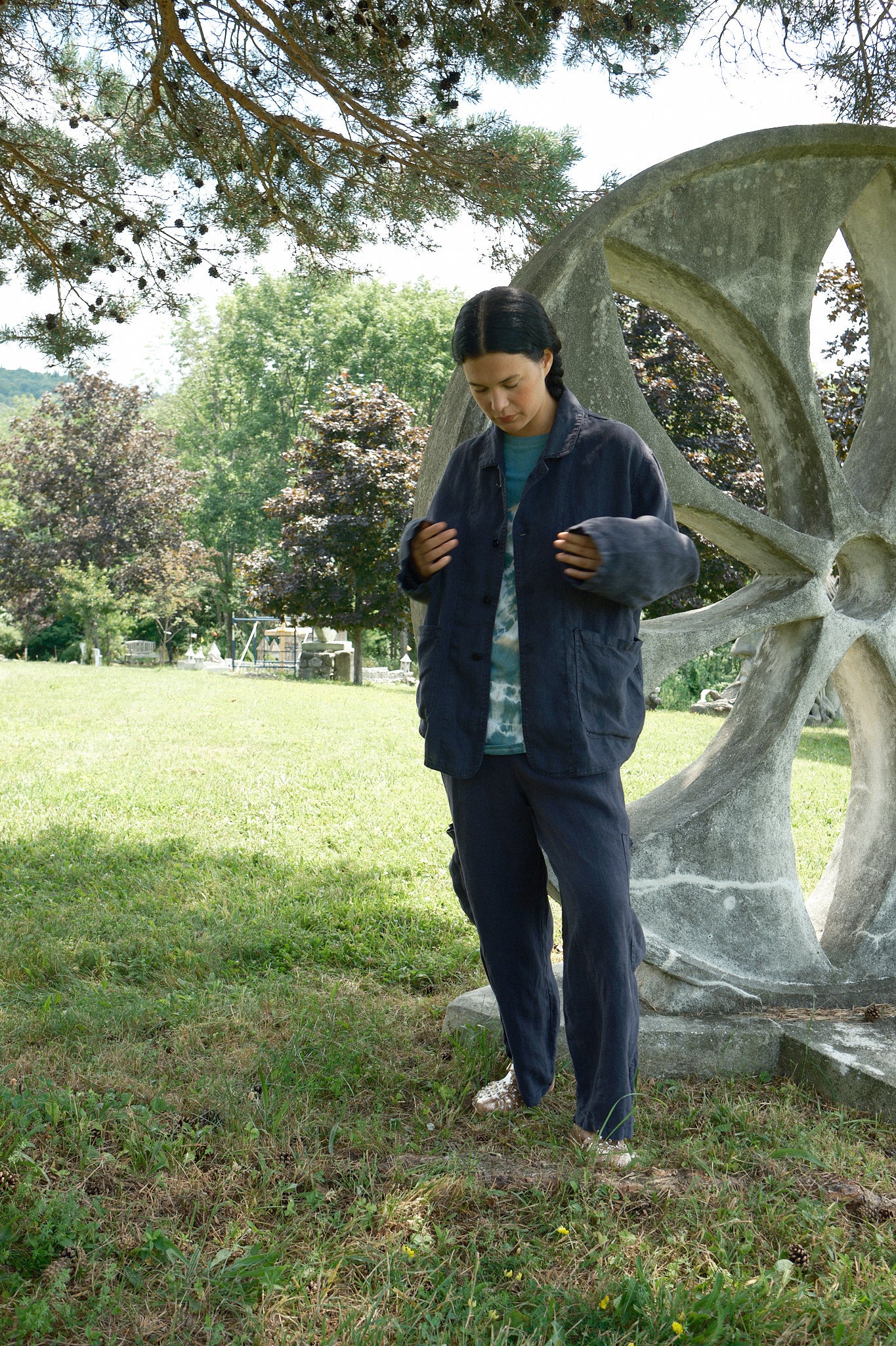 Forager Coat - Sesame Linen