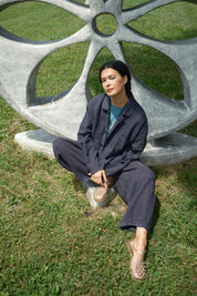 Forager Coat - Sesame Linen